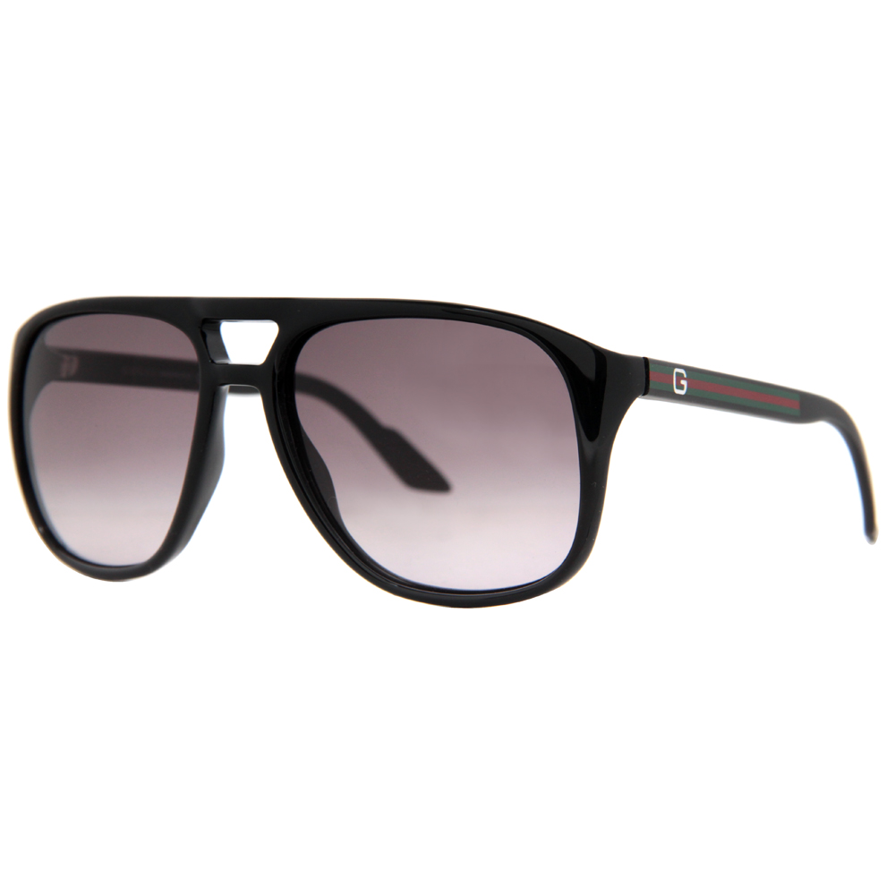 Gucci GG 1018/S Men's Gradient Aviator Sunglasses Havana and Black eBay
